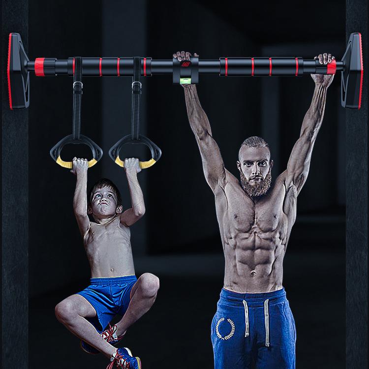 Horizontal Bar Household Indoor Pull-up Multifunctional Children's Door Frame Hole-free Door Horizontal Bar Children's Fitness Equipment