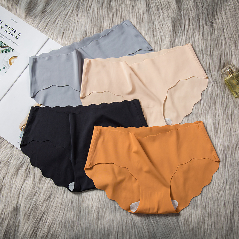 Silk ultra thin solid color breathable underwear, pants, plus size 2