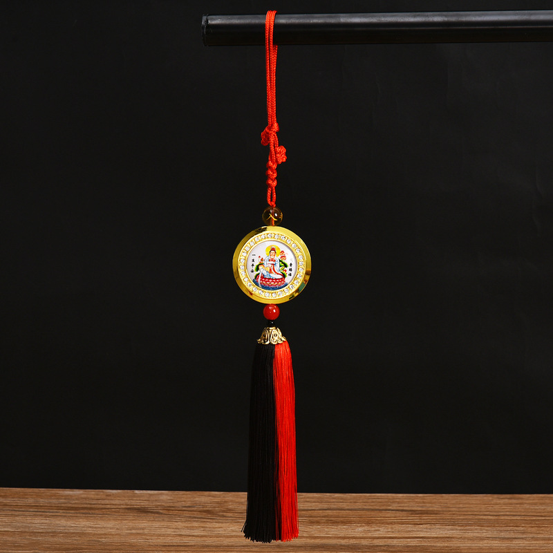 Gemstone Chairman Mao Car Hanging Crystal Patch Chairman Mao Car Pendant Rearview Mirror Trailer Interior Accessories Manufacturer Wholesale