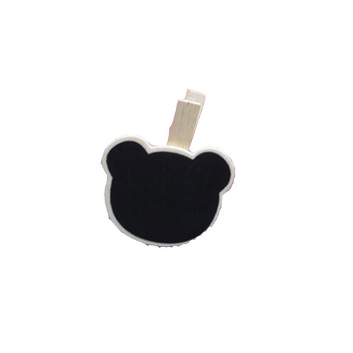 Wooden blackboard photo holder, message note decoration, creative home furnishings, cute message board small holder