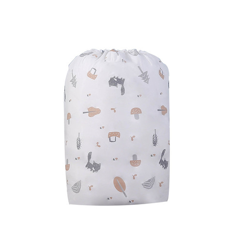 Cartoon round drawstring quilt quilt bag storage dustproof moving packing bag kindergarten waterproof storage bag wholesale