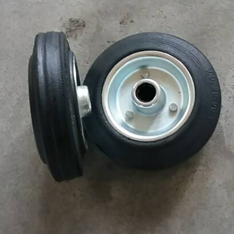 厂家生产销售4寸胶粉轮 各种小推车轮子工具车轮子实心轮