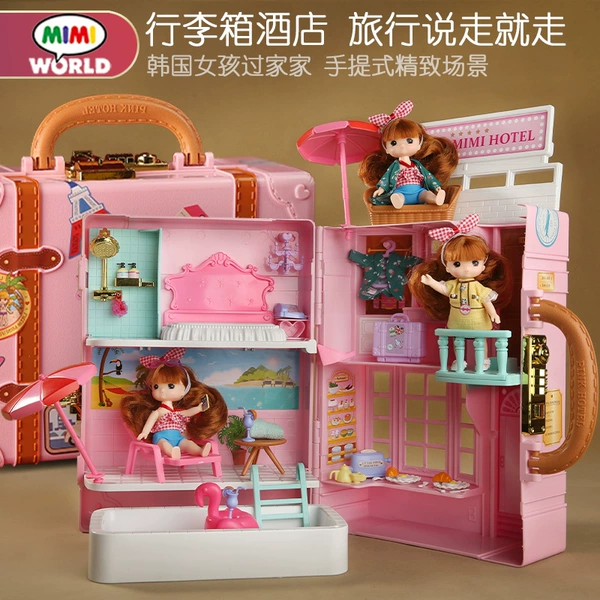 19415 Mini Rose Pink Luggage Hotel