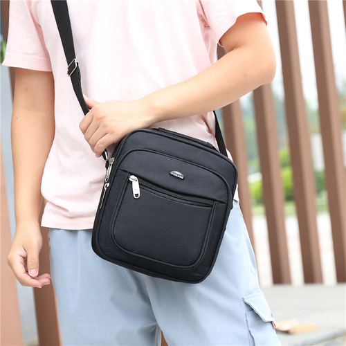 New Arrival Men's Casual Canvas Shoulder Bag | Vertical Crossbody Business Briefcase | Trendy Travel-Ready Shoulder Backpack