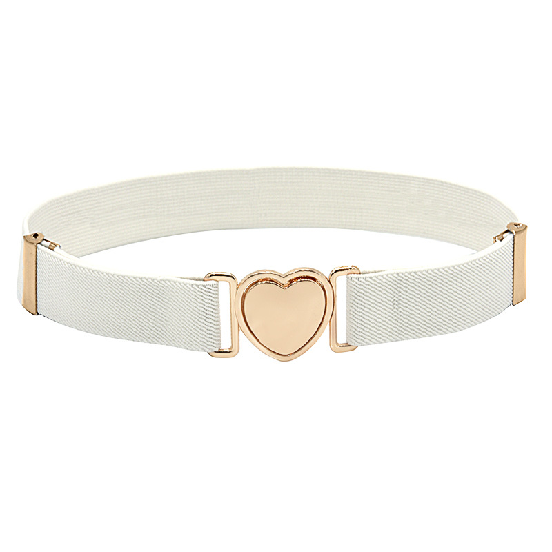 Popular japonés en línea celebridad cinturón para niños niñas decorativas perezoso sin agujeros niña estudiantes de primaria suelta cintura simple pequeña