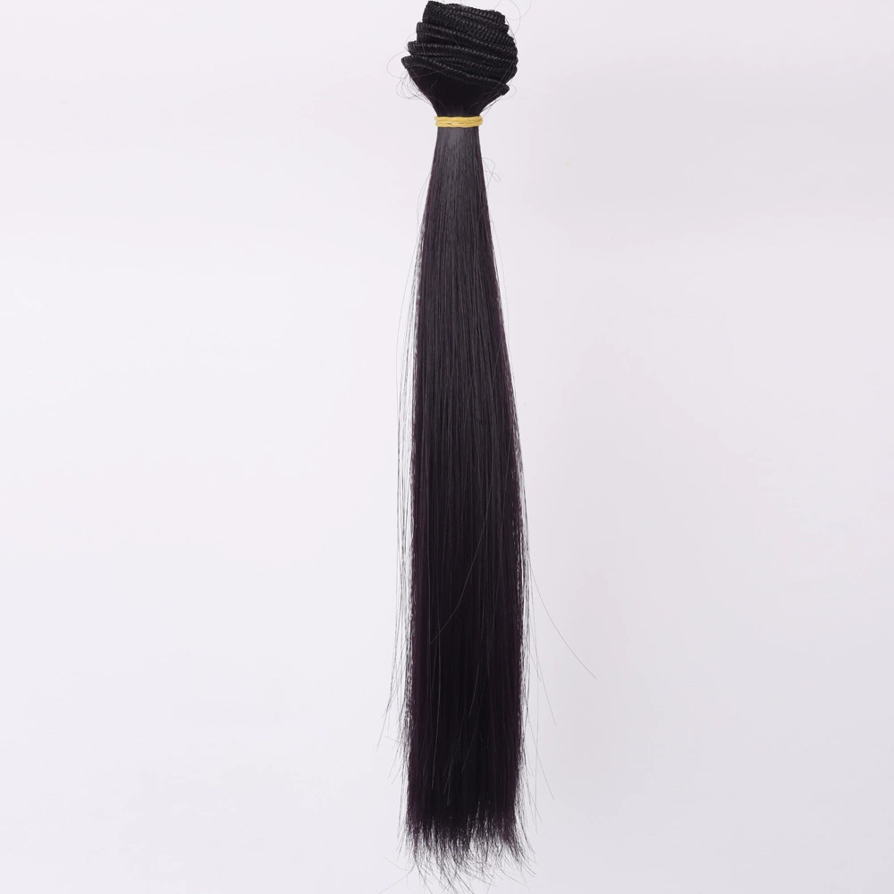 Doll Wig Straight Hair, DIY 25 cm, Synthetic Doll Hair Weft, Multiple Color Codes
