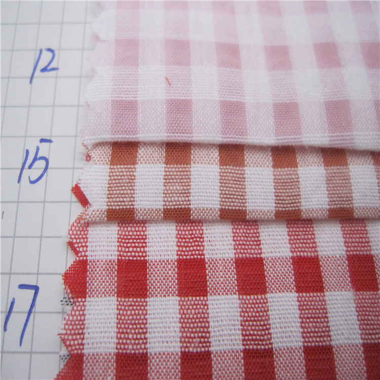 现货供应 全棉色织格布料面料 色织朝阳格服装面料 衬衫格子布