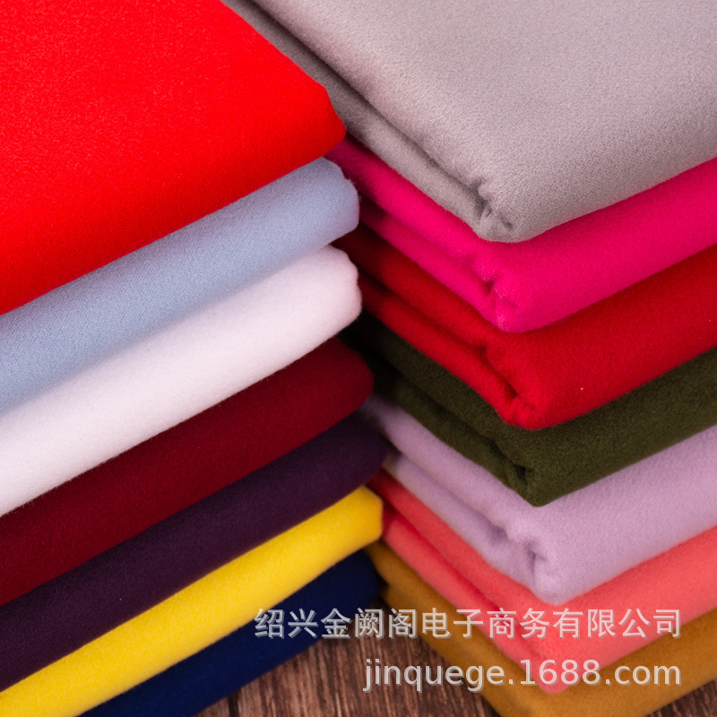 毛呢布料面料羊绒加厚秋冬服装大衣外套裙子仿羊毛双面尼呢子E18