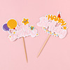 Birthday cake decoration account Korean INS style balloon hat happybirthDay cake account