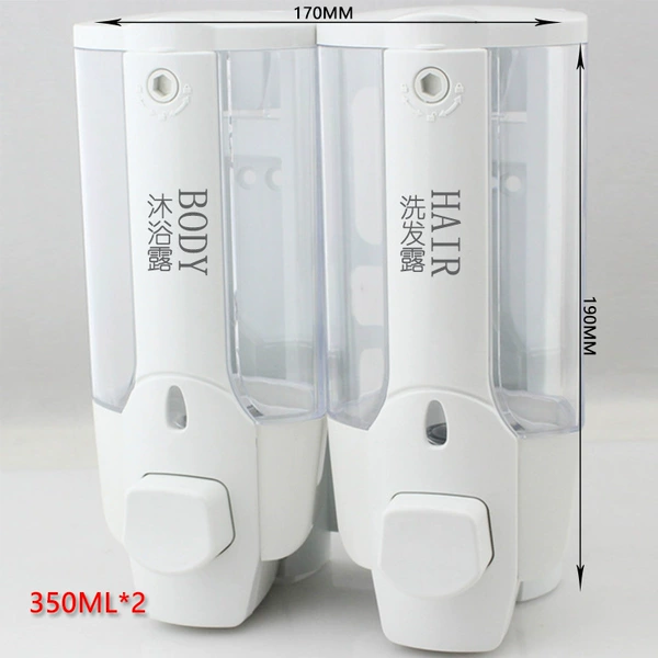 Chinese and English marking titanium white bottle double head