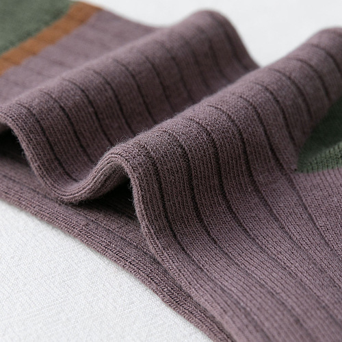 Spring and autumn mid-calf socks for men, double-needle solid color business casual stockings, men's cotton socks, Zhuji men's socks wholesale