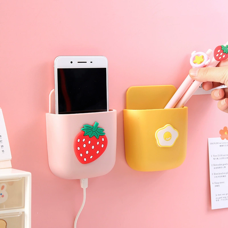 Мультяшная самоклеящаяся универсальная коробка для хранения, для телефона, система хранения