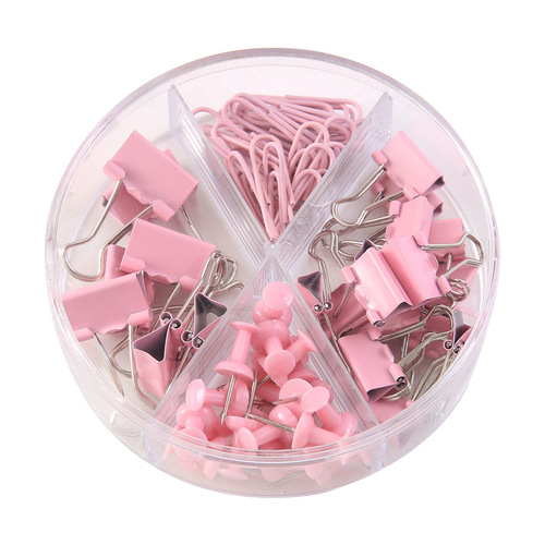 Multifunctional binder clip combination set office nail clip dovetail clip student color test paper folder