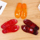 Crystal casual daily outdoor PVC slippers autumn and summer low wedge heel personality trendy plastic comfortable sandals