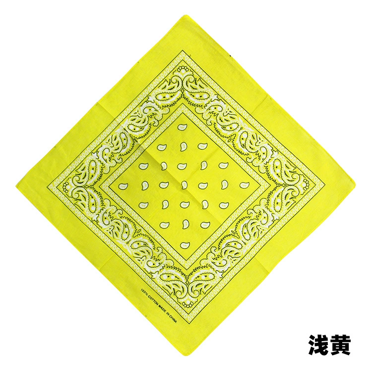 Square Bandana (Yiwu) Harajuku Printed, Imitation Cotton, 54 cm, Hip-Hop Headscarf
