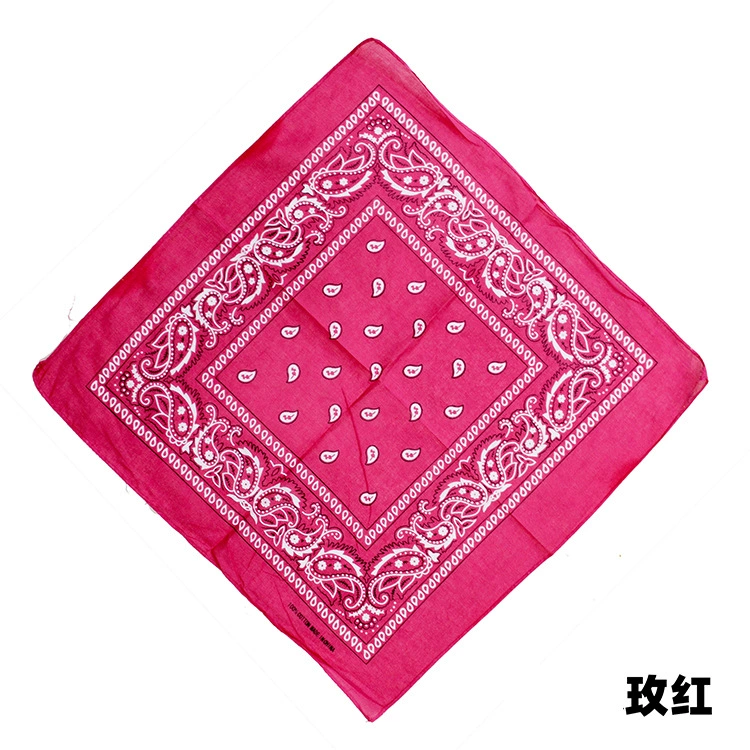 Square Bandana (Yiwu) Harajuku Printed, Imitation Cotton, 54 cm, Hip-Hop Headscarf