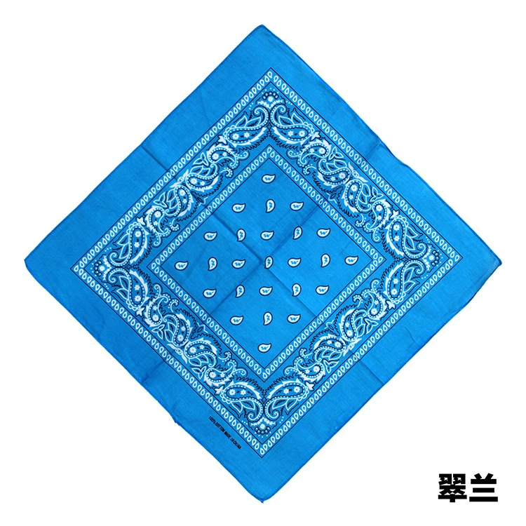 Square Bandana (Yiwu) Harajuku Printed, Imitation Cotton, 54 cm, Hip-Hop Headscarf