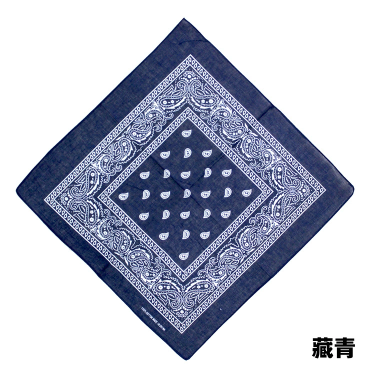 Square Bandana (Yiwu) Harajuku Printed, Imitation Cotton, 54 cm, Hip-Hop Headscarf
