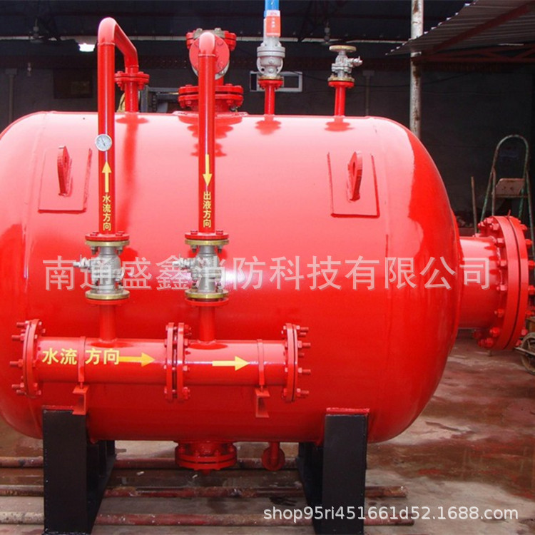 压力式泡沫比列混合装置PHYM32/30厂价销售卧式立式1吨泡沫消防罐