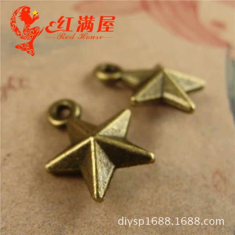 A3954 Guqing 1 грамм ретро пентаграмма Handmade DIY корейские украшения оптом 100 шт/упаковка