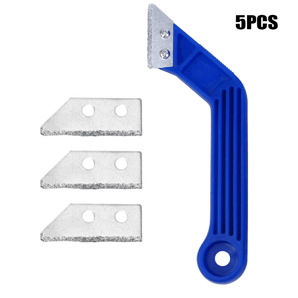 热销5件套缝隙清洁刮刀工具灌浆锯斜角刮耙地板瓷砖缝清理