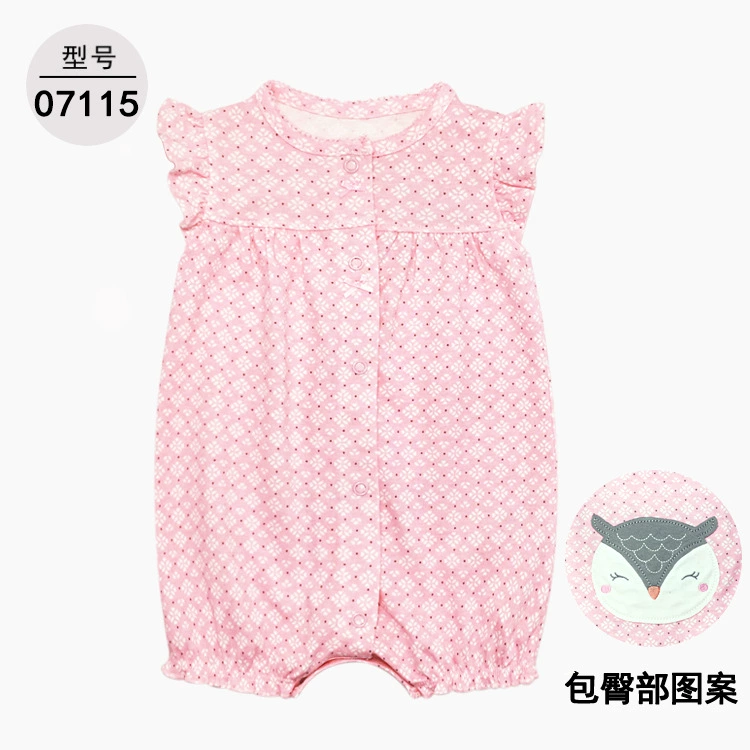 Детский комбинезон с короткими рукавами (Carterbaby), унисекс хлопковая ткань улитка, размеры 6–24M
