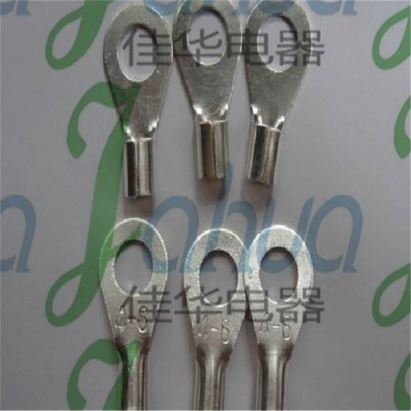 OT4-6 冷压接线端子    圆形裸端头 接线耳 黄铜