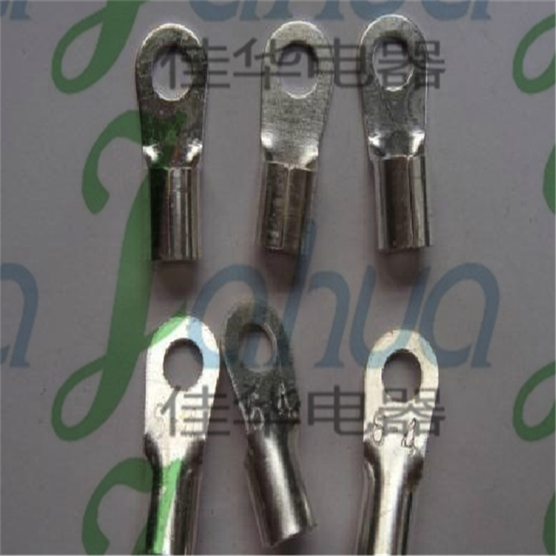 OT6-4 冷压接线端子 O型裸端头 圆形铜接头 黄铜