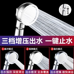 Factory Wholesale Shower Pressure Boost Handheld Shower Head Set Cross-border Pressure Adding Simple Bathroom Shower Single Head