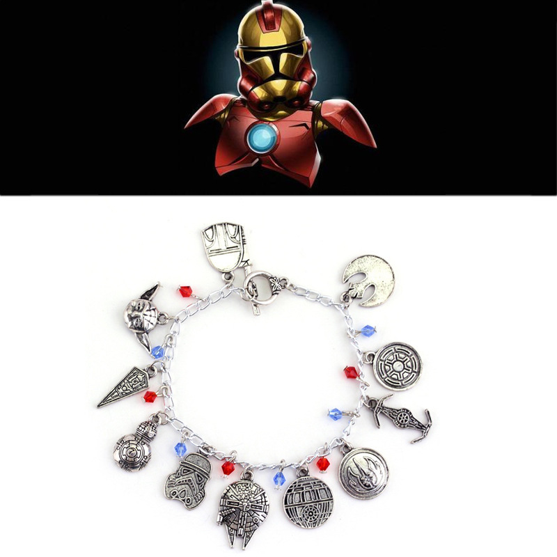 Cross-Border Profit Supply Manufacturer Spot Dropshipping Wholesale Star Wars Peripheral Alloy Popular Bracelets