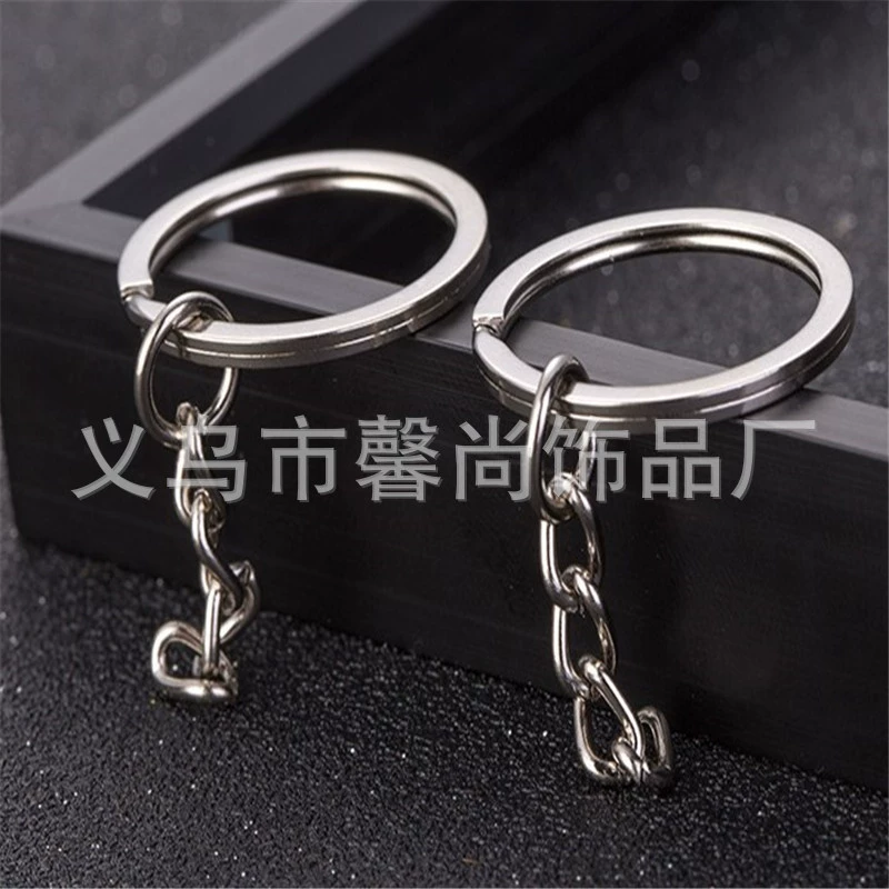 Фабрика прямой 1,55*25 мм брелок для ключей сплющенный брелок для ключей подвесная цепь Большая выгодно