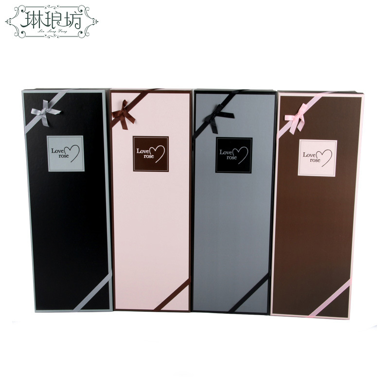 Amado corazón conjunto dos caja rectangular flores regalo red wangzi leche ramo caja rectangular engrosada