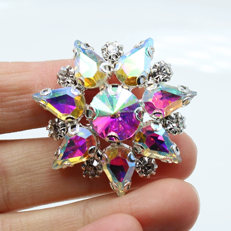 Аксессуар, украшения, металлическая золотая вода, handmade украшения, оптом, диаметр 36 мм