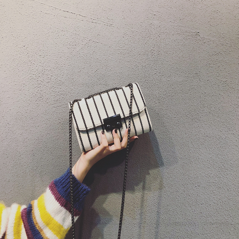 하이 엔드 백 여성용 2020 새로운 유행 올 매치 크로스 바디 한국 스타일 웨스턴 스타일 인터넷 인기 인기 캔버스 체인 백