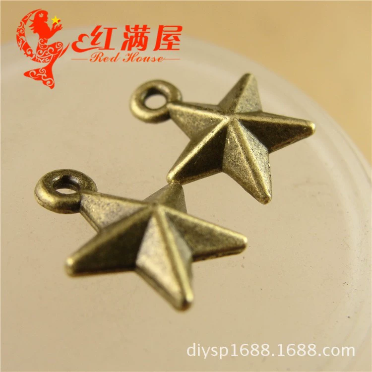 A3954 Guqing 1 грамм ретро пентаграмма Handmade DIY корейские украшения оптом 100 шт/упаковка