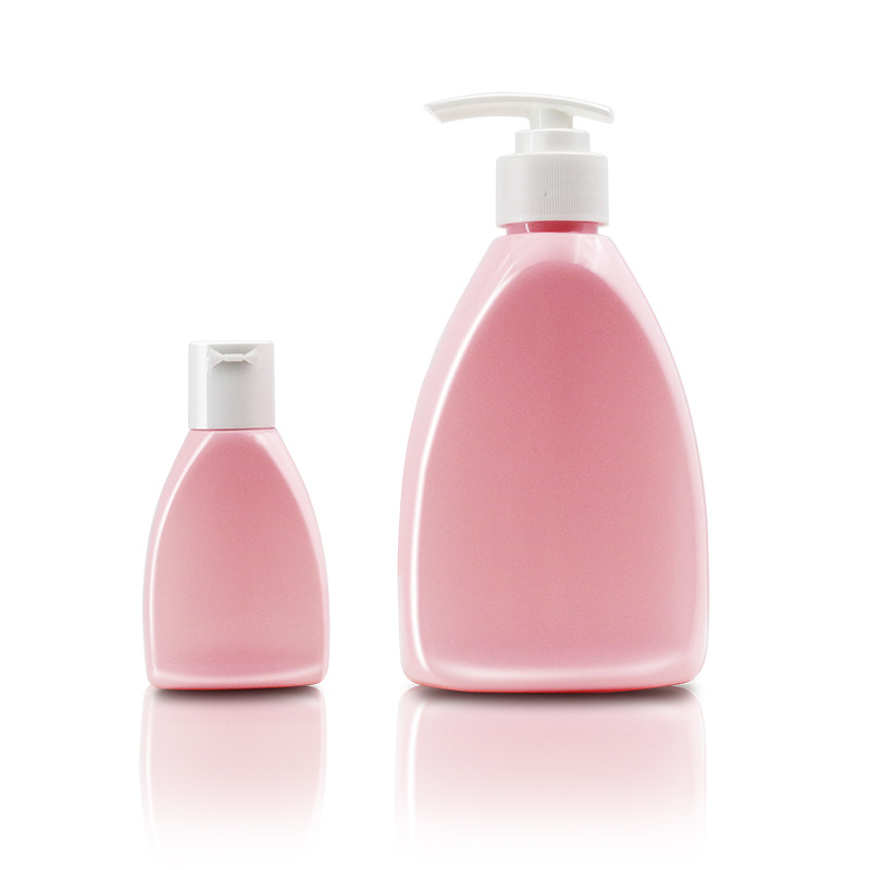 300ml儿童洗发水沐浴露pet塑料瓶扁瓶内衣洗衣液瓶60毫升小样瓶