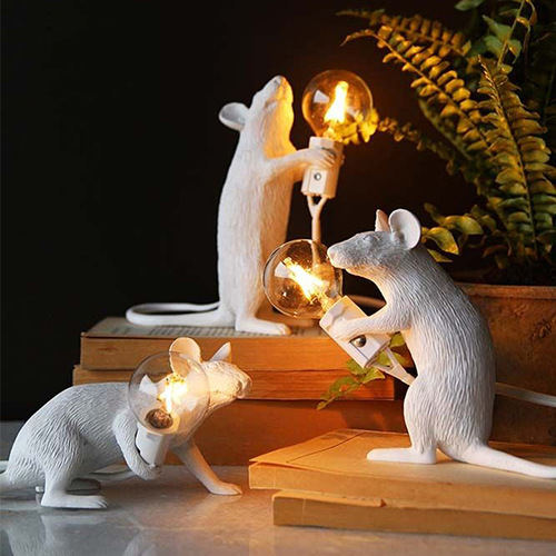 Nordic creative mouse personalized animal desk lamp gift lamp designer cafe villa decoration small desk lamp