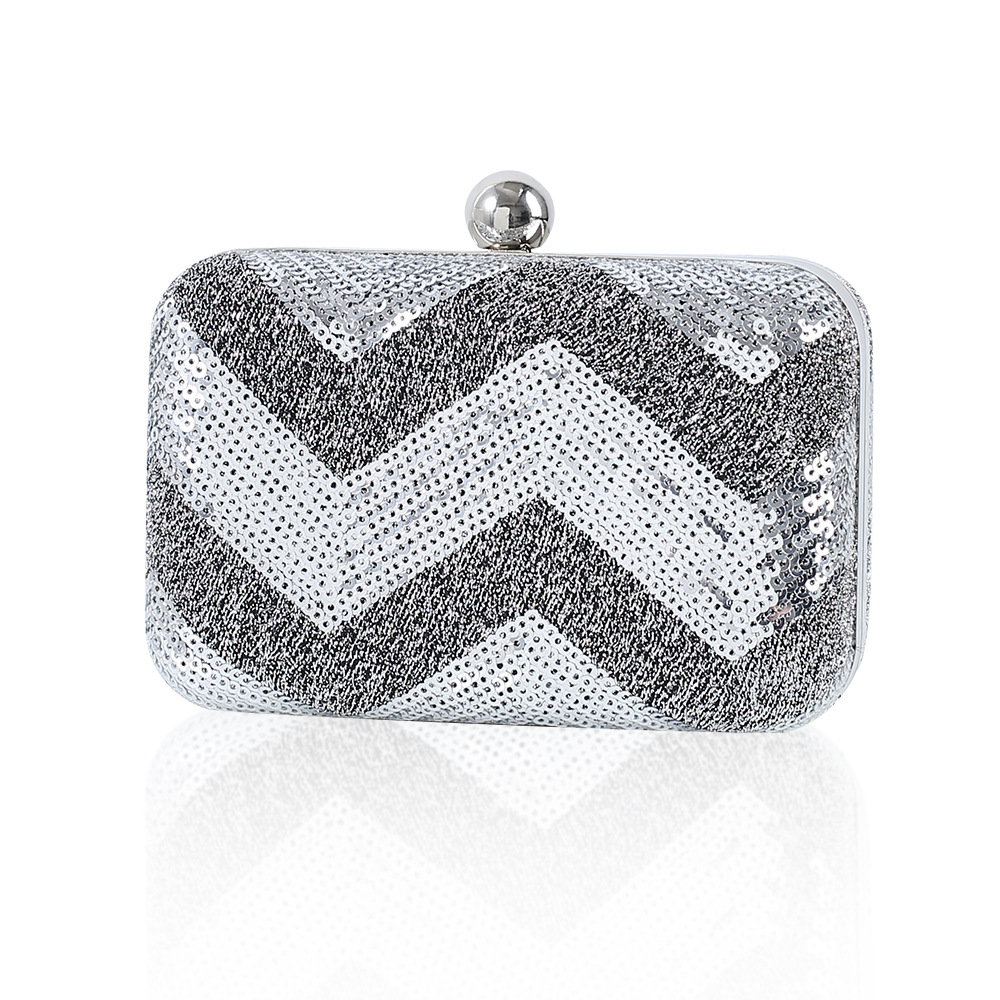 Moda estilo europeo y americano portátil mini lentejuelas bolsa fiesta cena bolsa apoyos bolsa embrague crossbody pequeña bolsa entrega