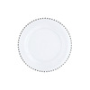 Scandinavian glossy creative hotel decorations home use, dinner plate, Nordic style, pearl silver