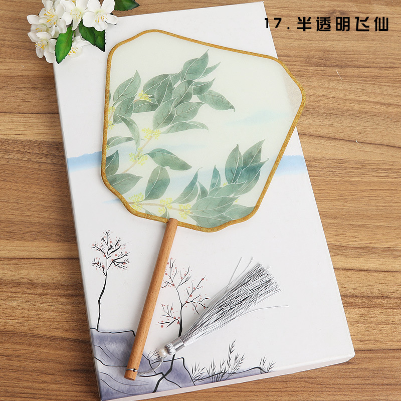 Ventilador de estilo antiguo de fábrica ventilador redondo estilo chino danza clásica traje corte mujer Hanfu borla pequeño ventilador redondo al por mayor