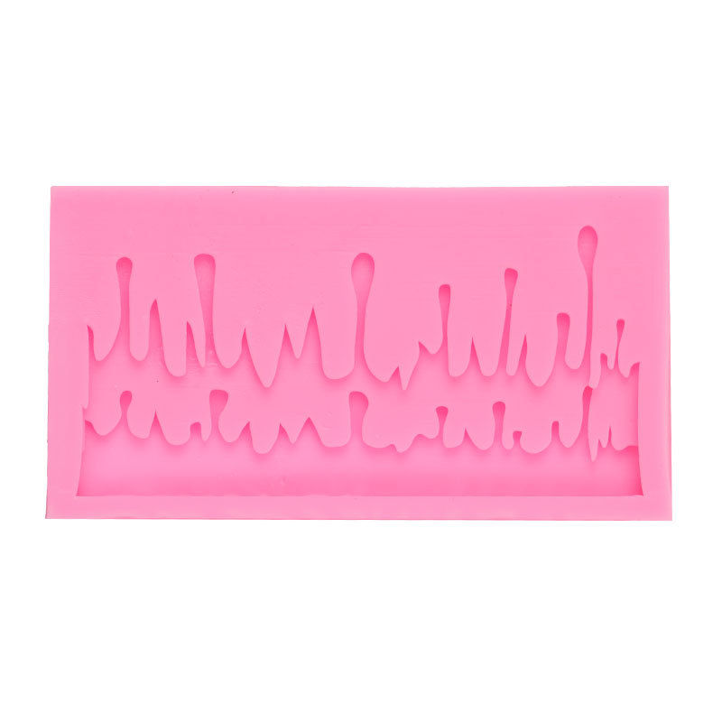 Serie de Navidad hielo y hielo columna forma pastel decoración molde Fondant chocolate arcilla epoxi accesorios Silicona