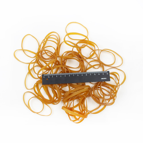 Wide rubber band with aging resistance, not easy to break, high elasticity, high temperature resistance, environmental protection, ornamental fish yellow rubber band