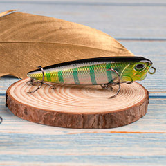 路亞餌 批發之子狗浮水鉛筆6.5g6.5cm水面系翹嘴海鱸魚黑金剛鈎