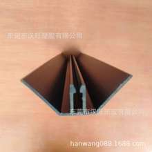 PVC硬质塑料倒V型卡口包边防撞型材 货架塑料卡边装饰防护条
