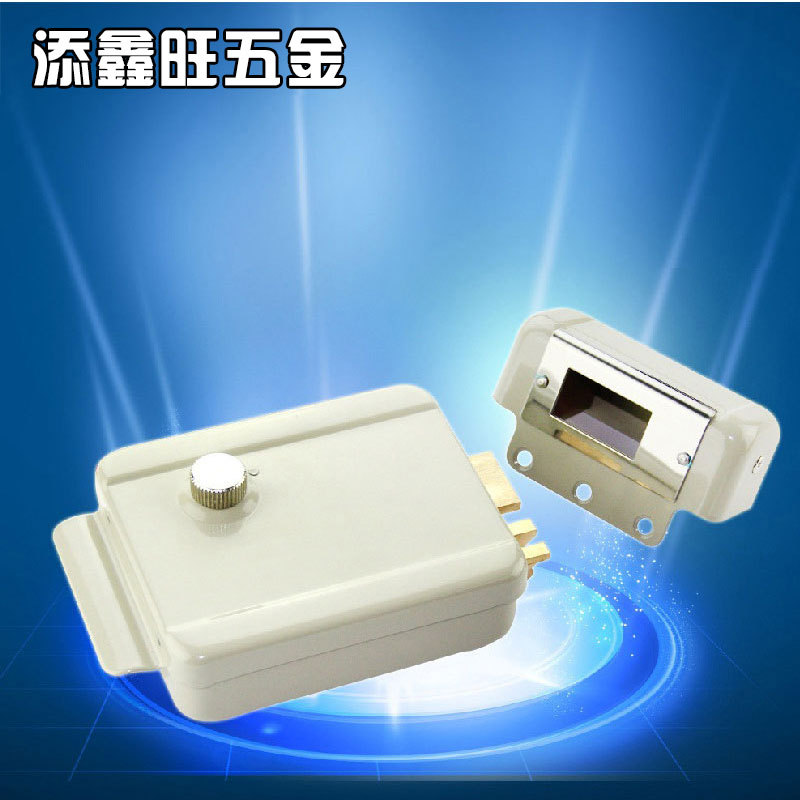 电控锁喷粉楼宇电子锁家用大门锁分左开右开钩利智能锁遥控