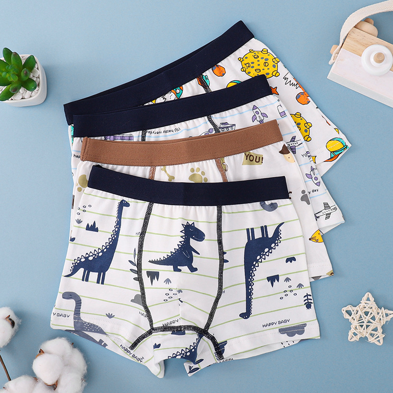 Calzoncillos boxer para niños de algodón medio y grande calzoncillos para niños de 10-12 años pantalones para niños ventas directas de fábrica 3 años