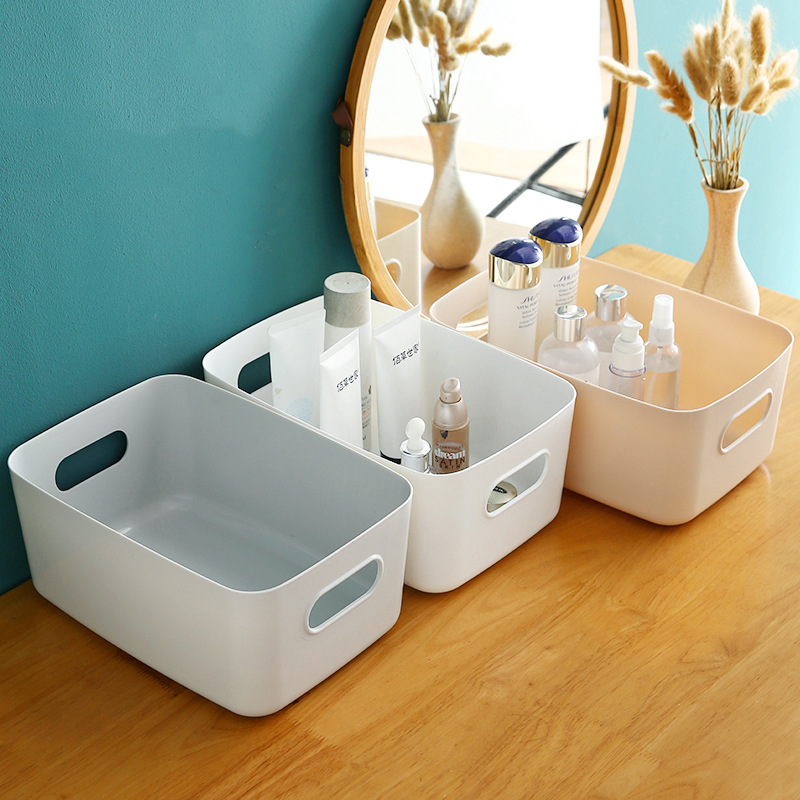 T5039 sundry storage box desktop plastic box cosmetic finishing box kitchen storage box snack storage basket