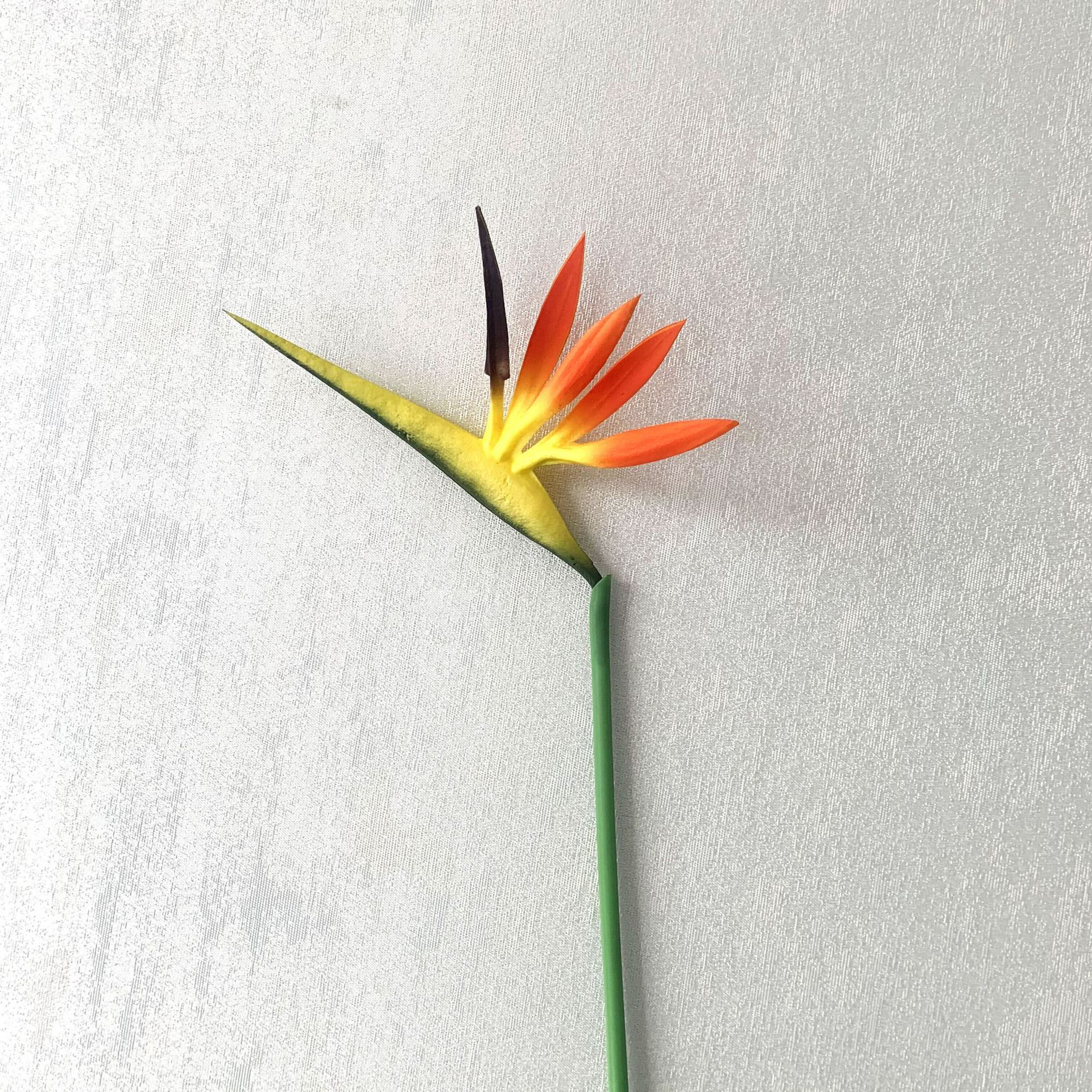 Flor artificial pájaro del paraíso flor artificial de seda flor falsa