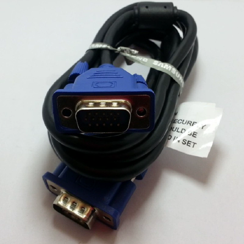 Полный медный VGA видеокабель 15-розеток двойной VGA кабель полный -Pass VGA дисплей данные кабель 1,5 м разборочная линия машины