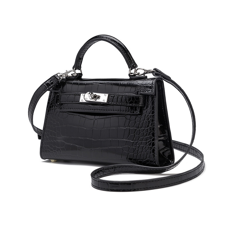 2025 nuevo bolso de pu con estampado de palma para mujer mini bolso Kelly bolso para mujer bolso de hombro bolso explosivo transfronterizo